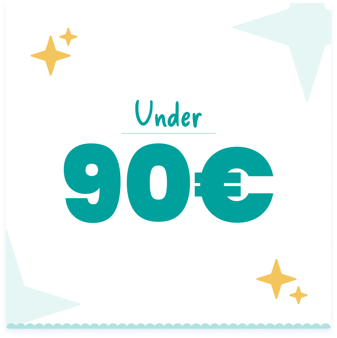 Under 90€